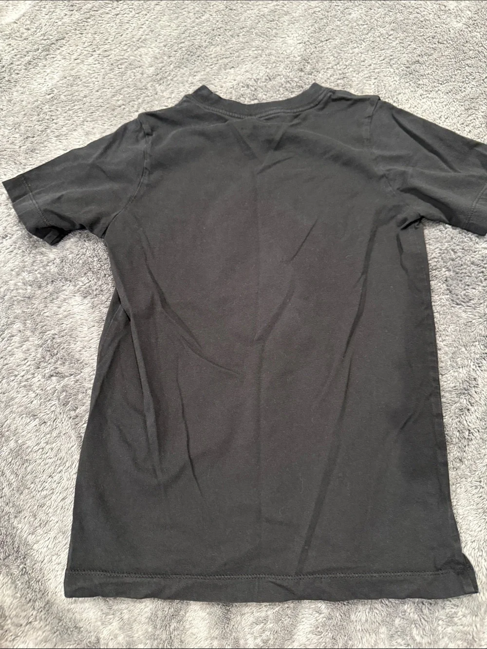 Nike Black Kids Graphic Baseball Tee with Orange Cap